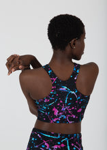 Load image into Gallery viewer, Paint Splatter Sports Bra