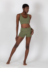 Load image into Gallery viewer, The Boho Collection: The Shape Me Shorts in Lichen Green