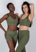 Load image into Gallery viewer, The Boho Collection: The Shape Me Shorts in Lichen Green