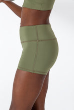 Load image into Gallery viewer, The Boho Collection: The Shape Me Shorts in Lichen Green