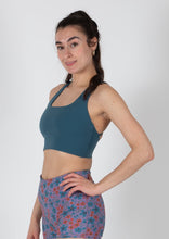 Load image into Gallery viewer, Blue Balconette Sports Bra