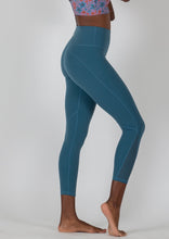 Load image into Gallery viewer, Blue Laser Cut Legging