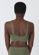 Load image into Gallery viewer, The Boho Collection: The U Beautiful Sports Bra in Lichen Green