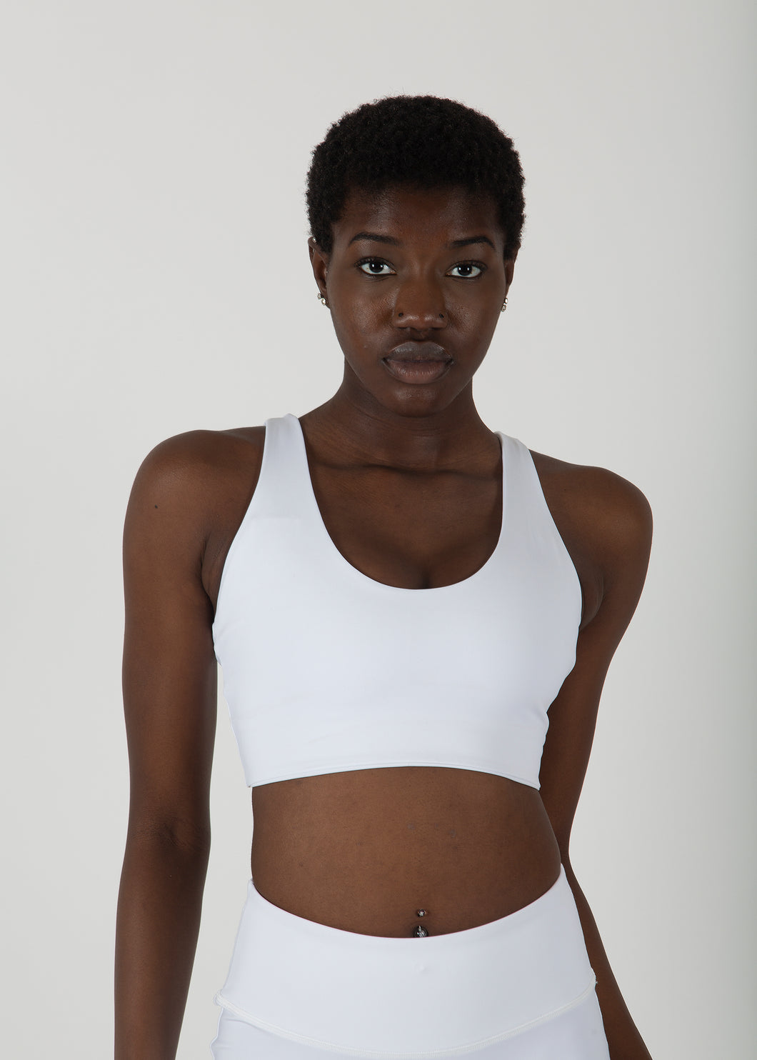 The Boho Collection: The U Beautiful Sports Bra in Pearl