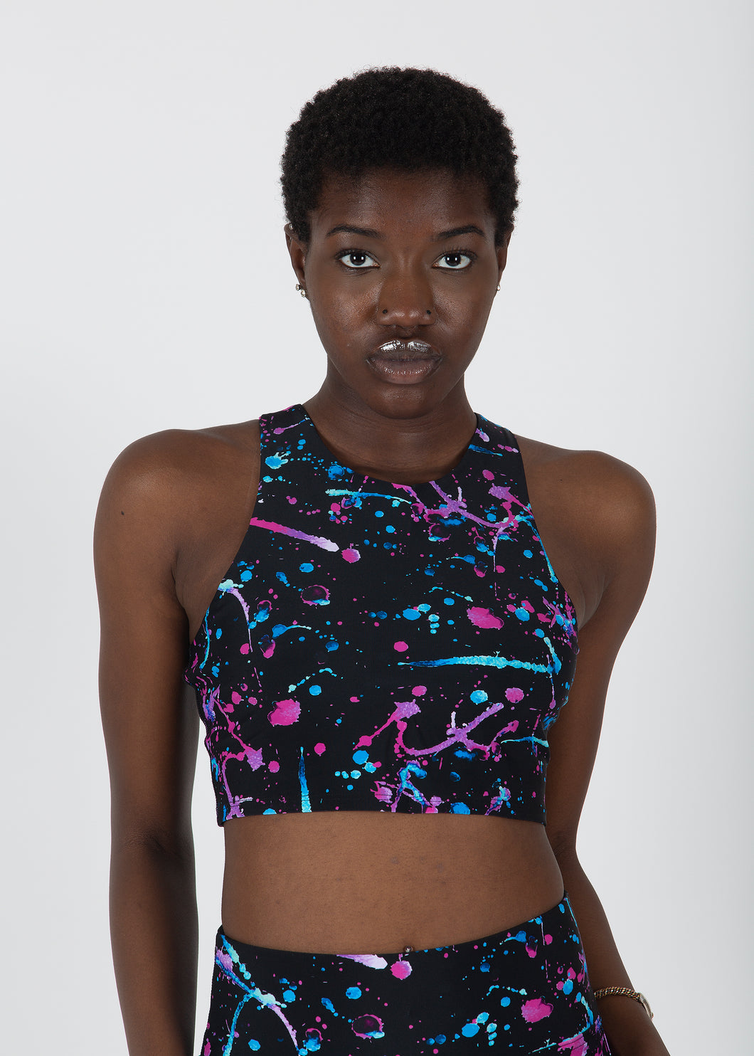 Paint Splatter Sports Bra