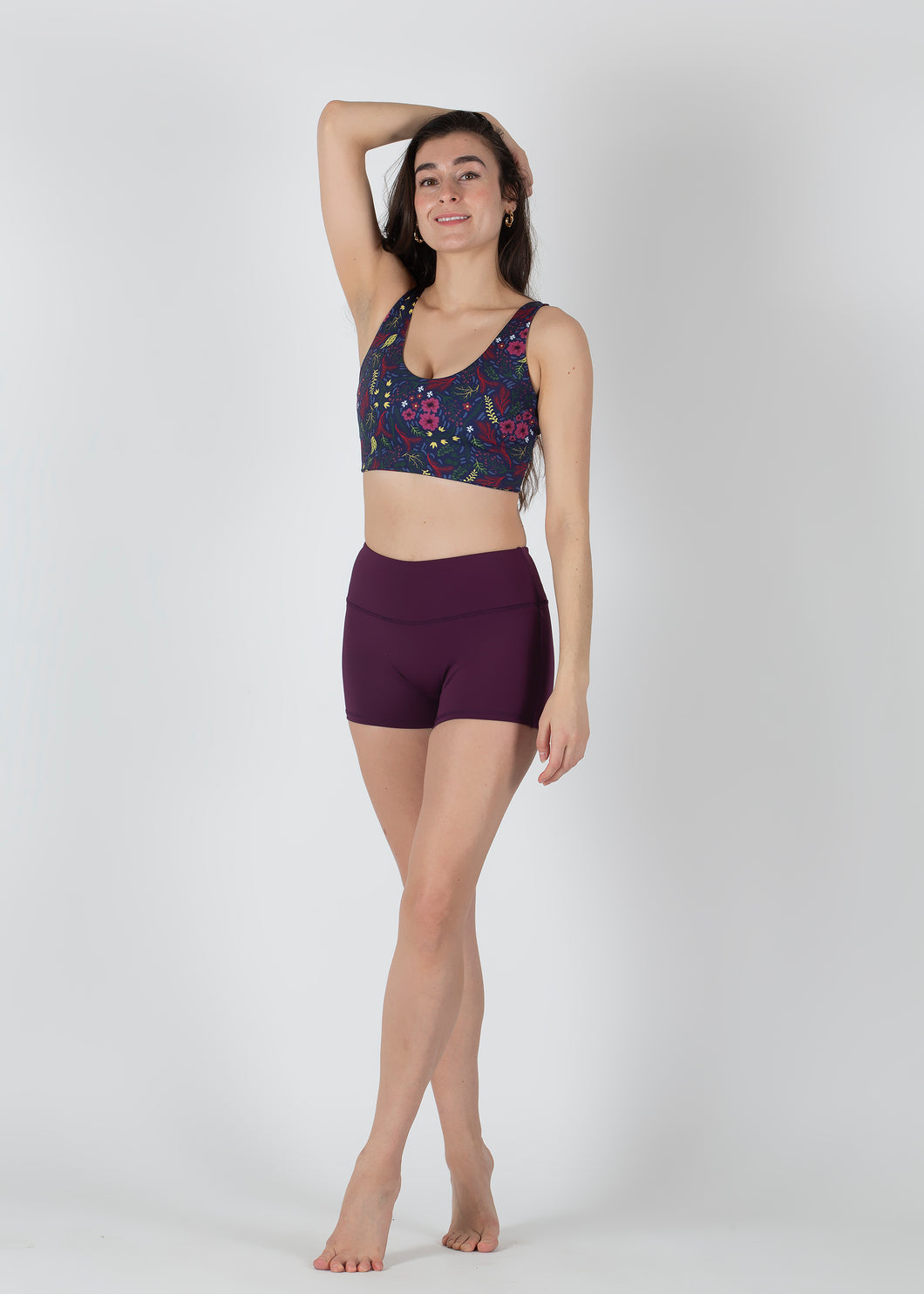 The Sweet Nights Collection: The Shape Me Shorts in Berenjena