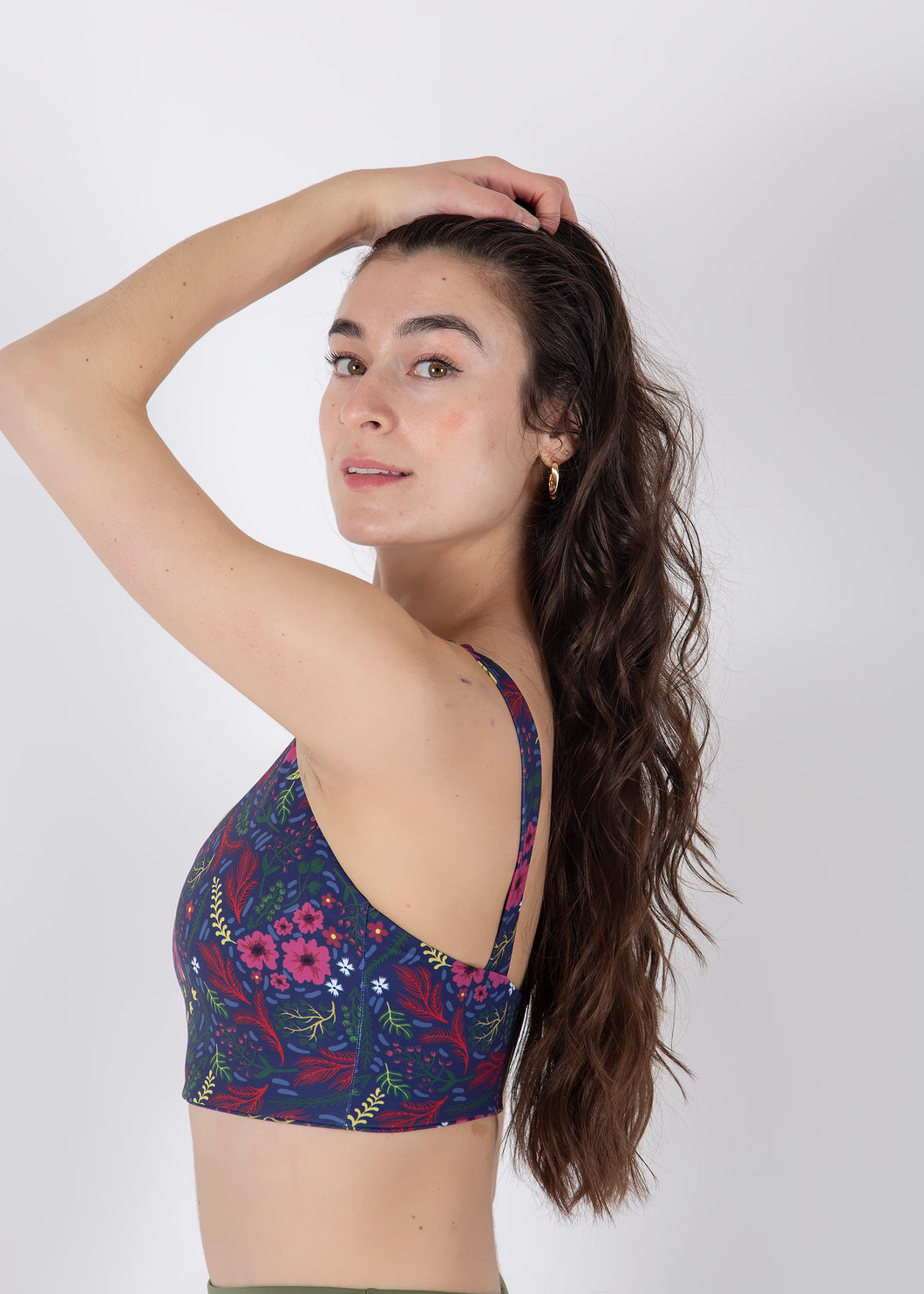 The Sweet Nights Collection: The U Beautiful Sports Bra in Midnight Garden