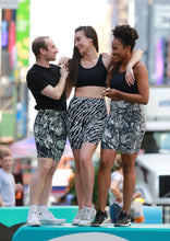 Load image into Gallery viewer, Snake Biker Shorts Black/White
